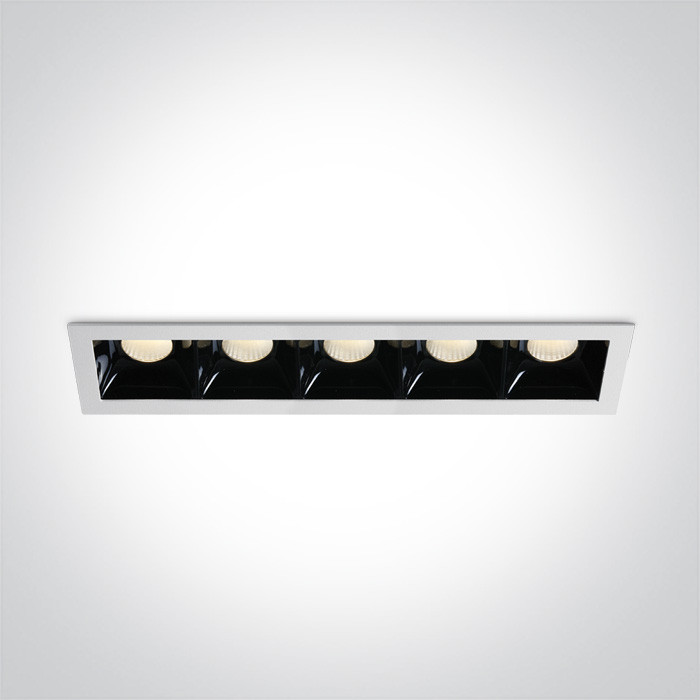 50507B/W/W biały wpust COB LED 3000K 5x6,5W wymagany zasilacz o stałym napięciu 350mA