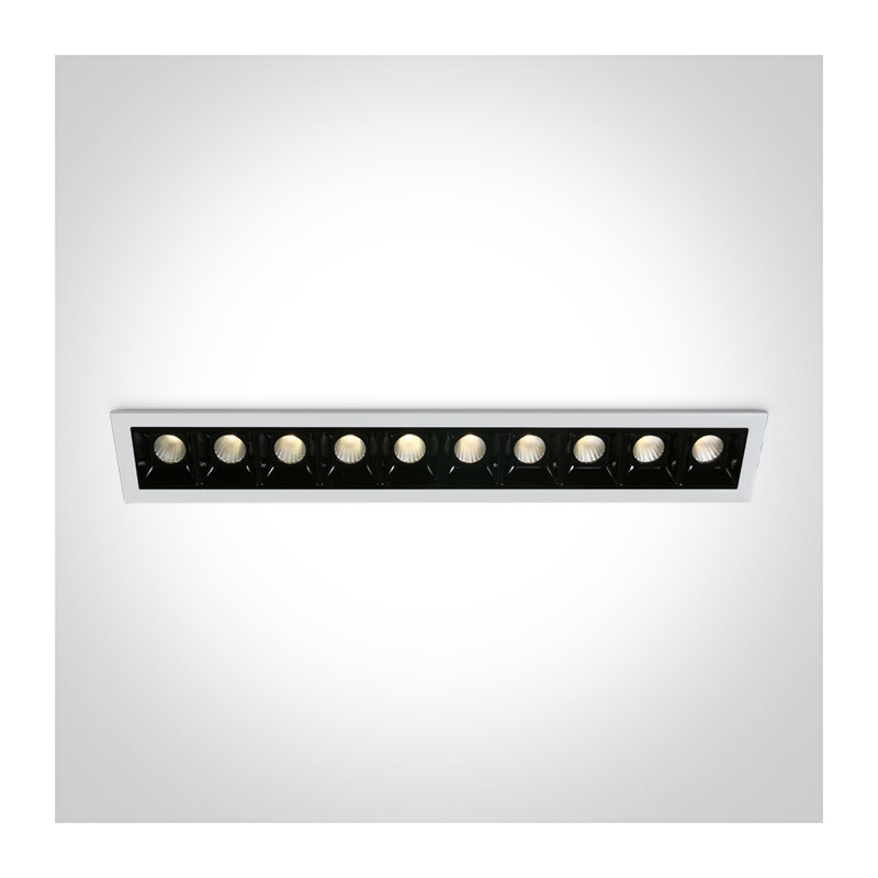 50902B/W/W biały wpust LED 3000K 10x2W wymagany zasilacz 89030A