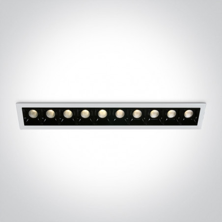 50902B/W/W biały wpust LED 3000K 10x2W wymagany zasilacz 89030A