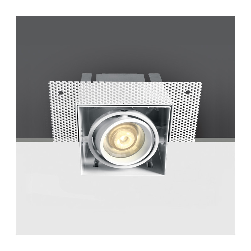 51010TR/W biały wpust z oprawką GU10 MR16 puszka montażowa