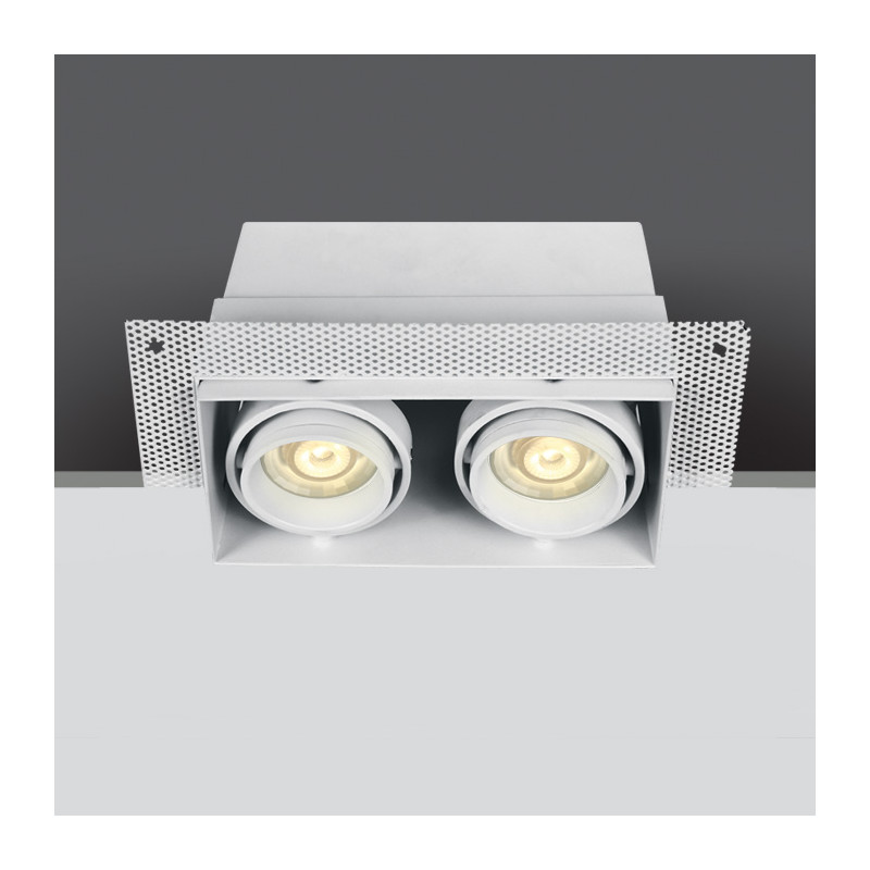 51020TR/W biały wpust z oprawką GU10 MR16 puszka montażowa