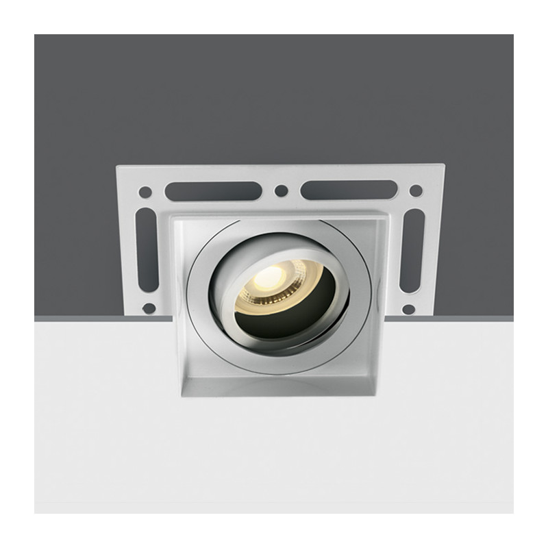 51105TR/W biały wpust z oprawką GU10 MR16 puszka montażowa