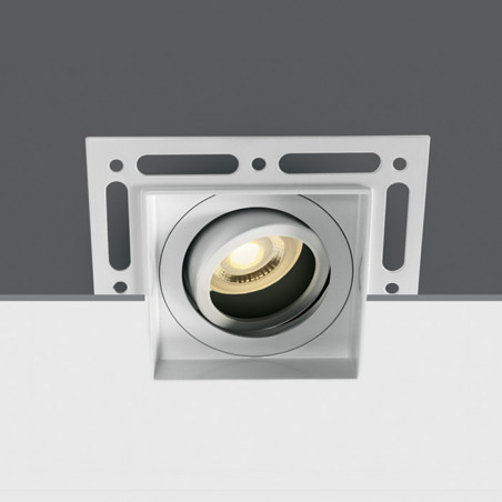 51105TR/W biały wpust z oprawką GU10 MR16 puszka montażowa