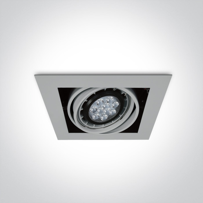 51110/G szary wpuszczany downlight z oprawką G53 R111