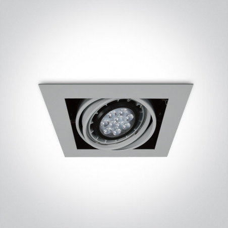 51110/G szary wpuszczany downlight z oprawką G53 R111