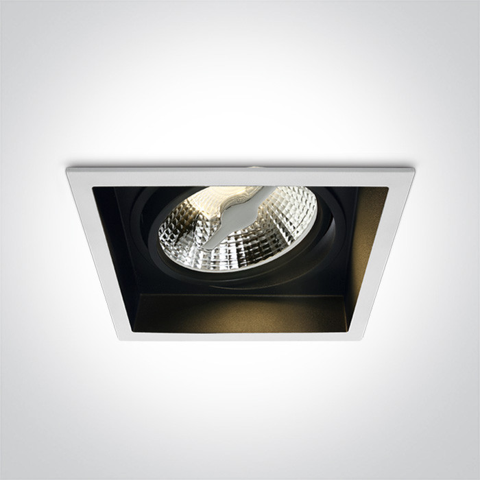 51110AD/B czarny wpuszczany downlight z oprawką GU10 R111 dark light