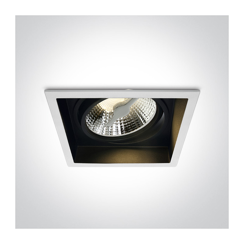 51110AD/B czarny wpuszczany downlight z oprawką GU10 R111 dark light