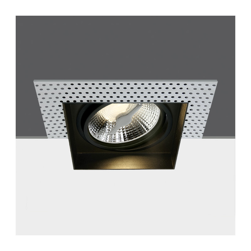 51110ATR/B czarny wpuszczany downlight z oprawką GU10 R111