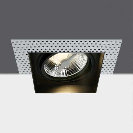 51110ATR/B czarny wpuszczany downlight z oprawką GU10 R111