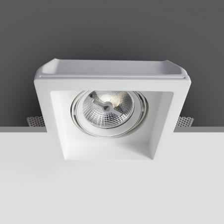 51110GT1 biały wpuszczany gipsowy downlight z oprawką G53 R111