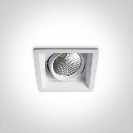 51115TR/W/W biały wpuszczany downlight COB LED 3000K 15W puszka montażowa zasilacz 500mA w komplecie