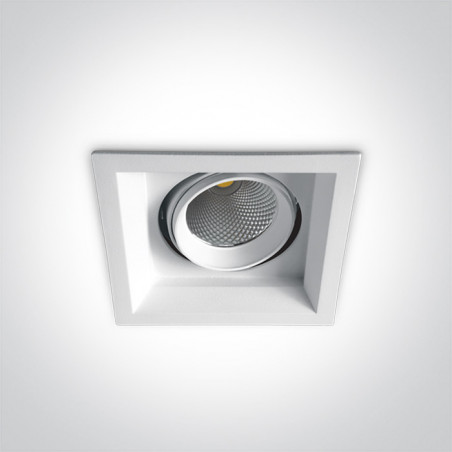 51120TR/W/W biała wpuszczana oprawa typu downlight COB LED 3000K 20W puszka montażowa zasilacz 700mA w zestawie