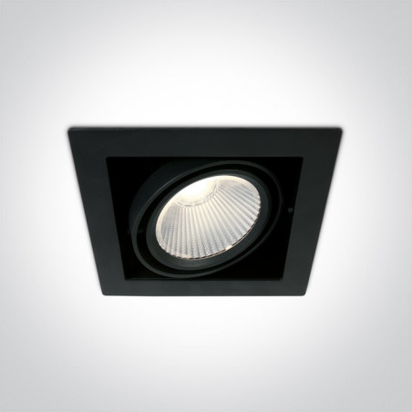 51130/B/C czarny wpuszczany downlight COB LED 4000K 30W nieściemnialny zasilacz LED w komplecie