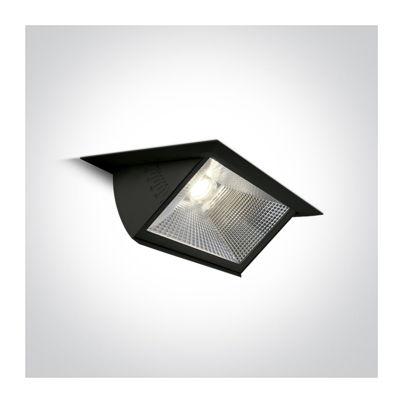 51140/B/C czarny wpuszczany downlight COB LED 4000K 40W nieściemnialny zasilacz LED w komplecie