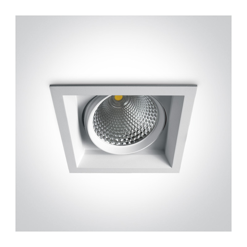 51140TR/W/W biały wpuszczany downlight COB LED 3000K 40W puszka montażowa zasilacz 1000mA w komplecie