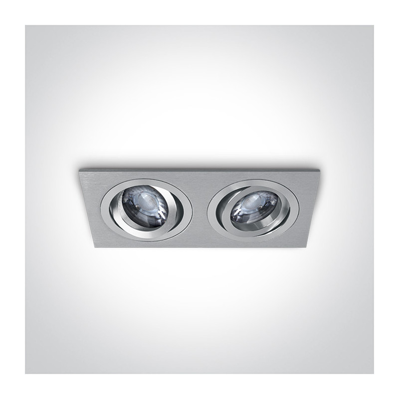 51205ABG/AL aluminiowy wpust z oprawką GU10 MR16