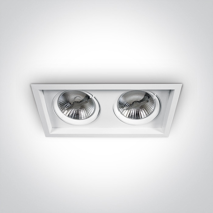 51210N/W biały wpuszczany downlight z oprawką G53 R111