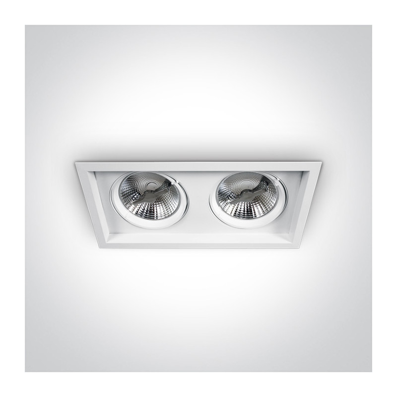 51210N/W biały wpuszczany downlight z oprawką G53 R111