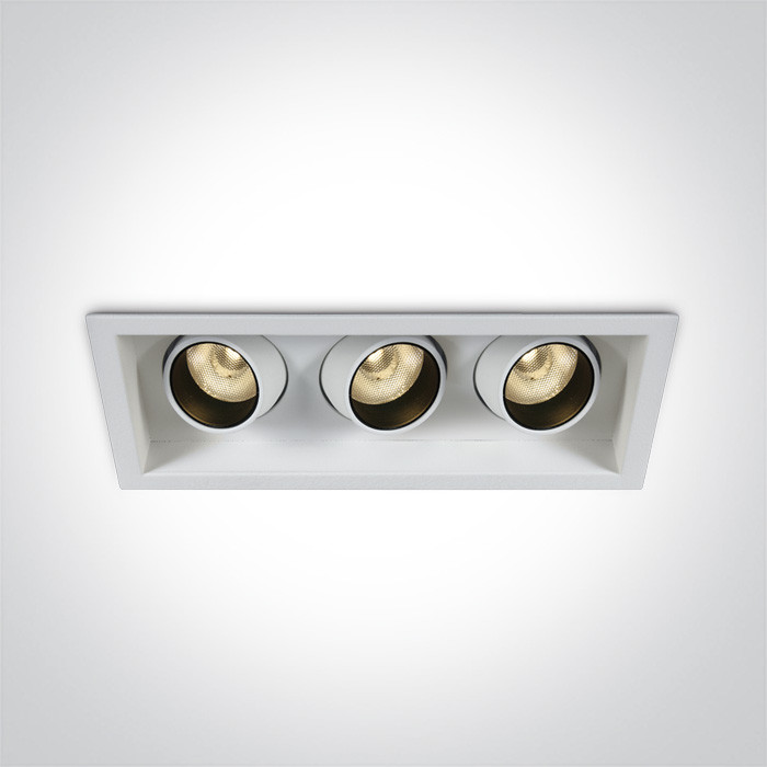 51306M/W/W biały wpust LED 3000K 3x6W wymagany zasilacz 350mA