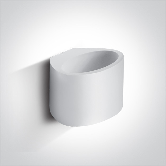 60042 biały gipsowy kinkiet z oprawką G9 40W