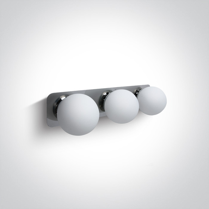 60107C/C chromowana oprawa łazienkowa z oprawką G9 3x28W IP44