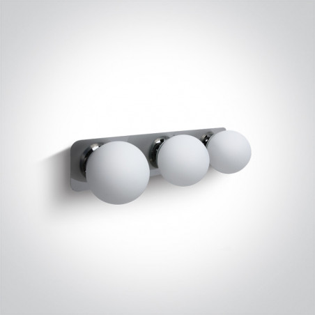 60107C/C chromowana oprawa łazienkowa z oprawką G9 3x28W IP44