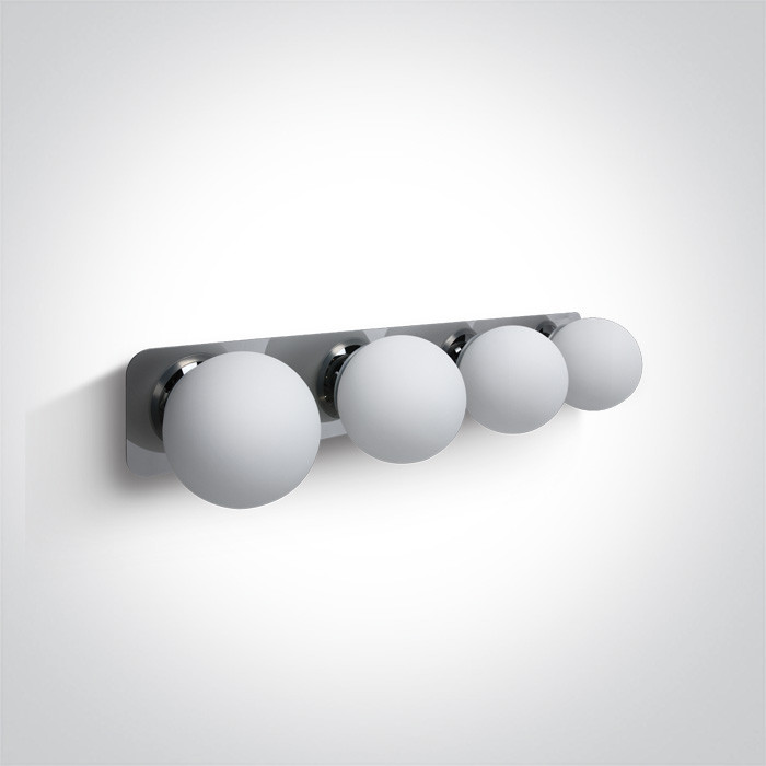 60107D/C chromowana oprawa łazienkowa z oprawką G9 4x28W IP44