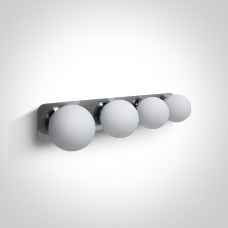 60107D/C chromowana oprawa łazienkowa z oprawką G9 4x28W IP44