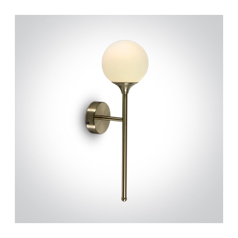 60116/BBS matowy mosiężny kinkiet z oprawką G9 9W 100-240V