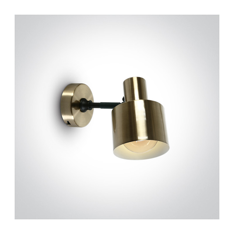 60118/BBS matowy mosiężny kinkiet E27 10W 100-240V