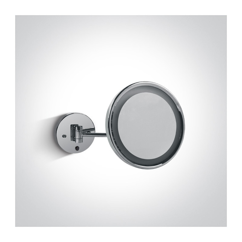 60204/C chromowana oprawa łazienkowa LED IP44 4000K 7W nieściemnialny zasilacz LED w zestawie