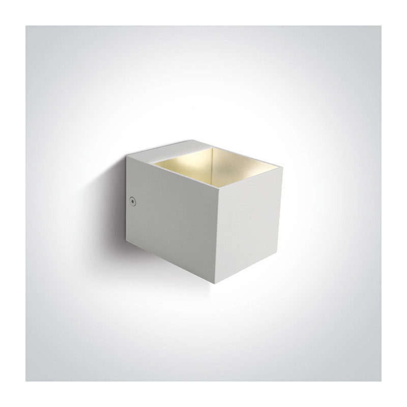 6030/W biały kinkiet z oprawką G9 30W