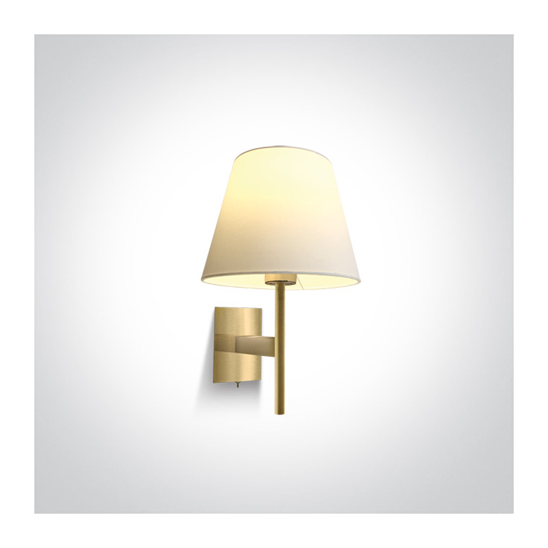 61076/BBS oprawa ścienna 40W E27 z włącznikiem i wyłącznikiem matowy mosiądz