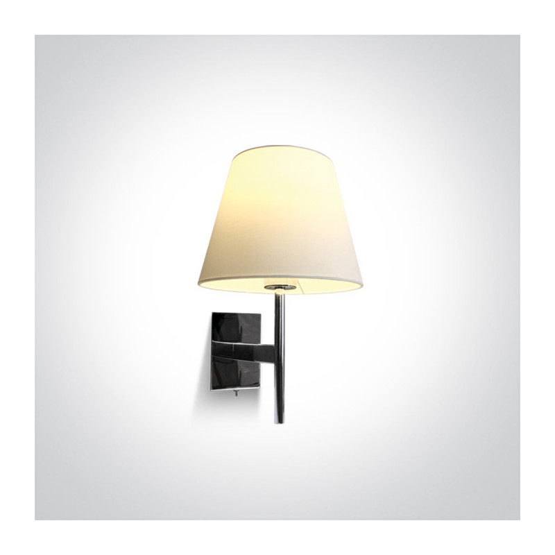 61076/C oprawa ścienna 40W E27 z włącznikiem i wyłącznikiem chrom