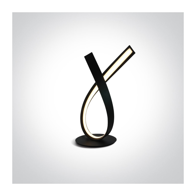 61086/B czarna lampa stołowa ON/OFF LED 12W 230V 3000K w komplecie zasilacz 24V