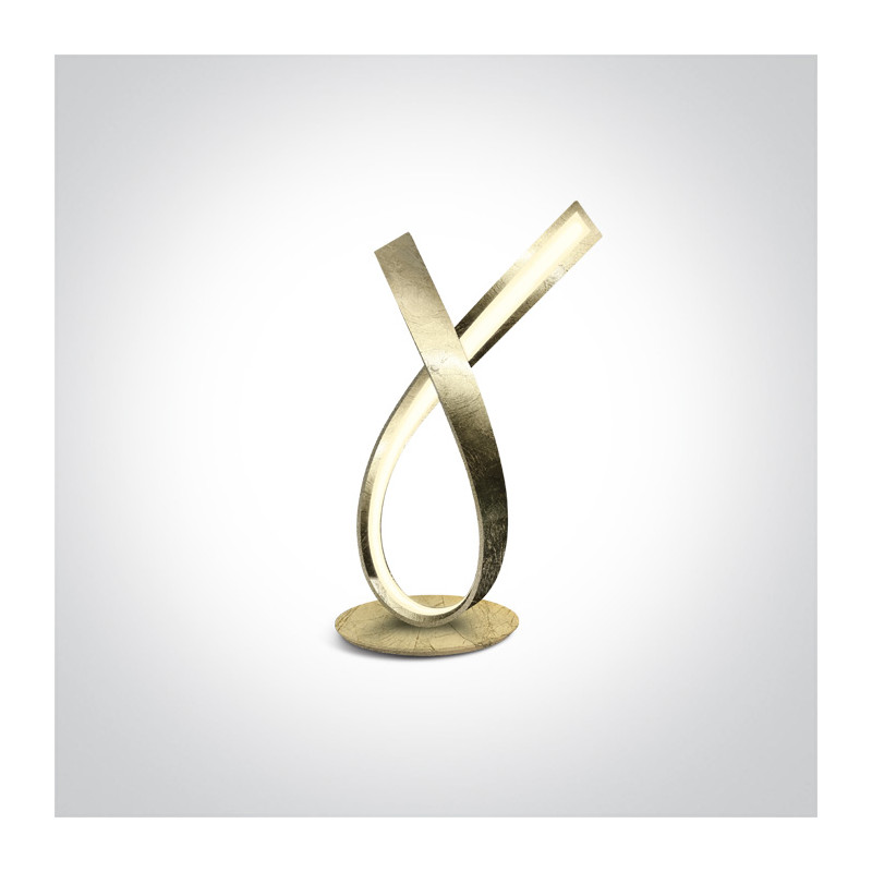 61086/BS mosiężna lampa stołowa ON/OFF LED 12W 230V 3000K w komplecie zasilacz 24V