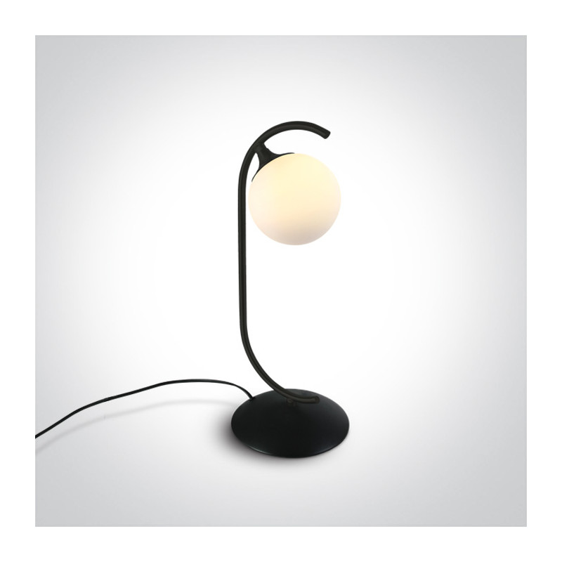 61116/B czarna lampa stołowa z oprawką G9 9W 100-240V