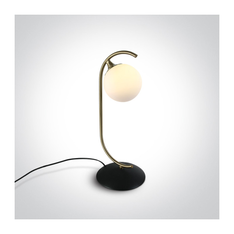 61116/BBS matowa mosiężna lampa stołowa z oprawką G9 9W 100-240V