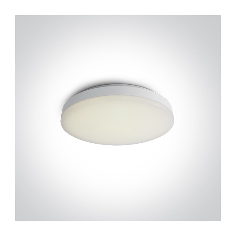 62022A/W/W biały plafon LED 3000K 20W nieściemnialny zasilacz LED w zestawie