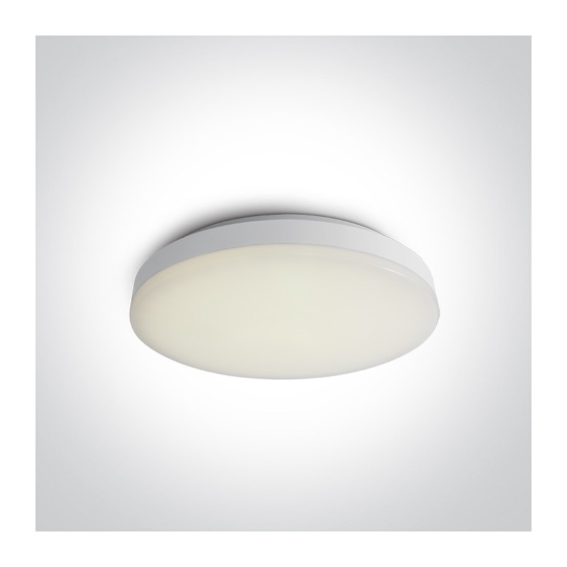62022B/W/W biały plafon LED 3000K 25W nieściemnialny zasilacz LED w zestawie