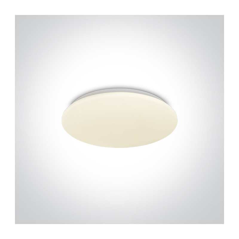 62026A/W biały plafon LED 3000K 15W nieściemnialny zasilacz LED w komplecie