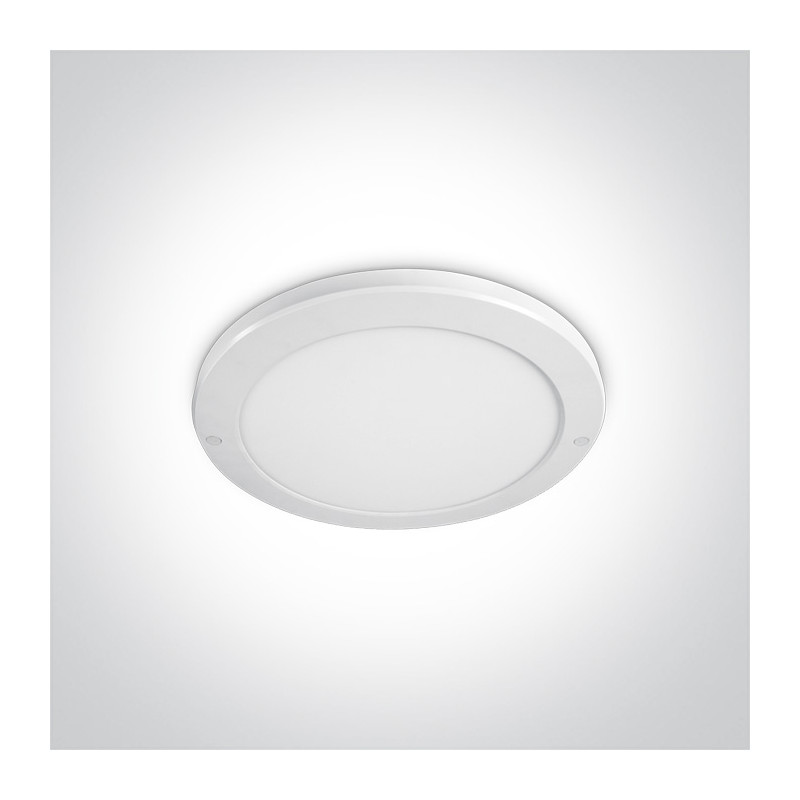 62030F/W/W biały plafon LED IP40 3000K 30W nieściemnialny zasilacz LED w zestawie