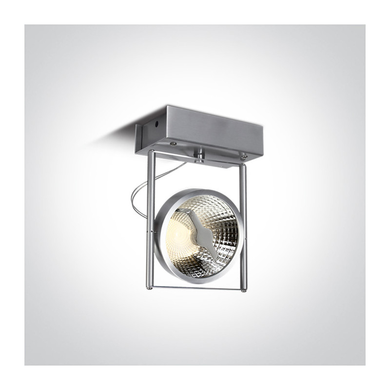 62110A/AL aluminiowa oprawa sufitowa z oprawką GU10 R111 75W