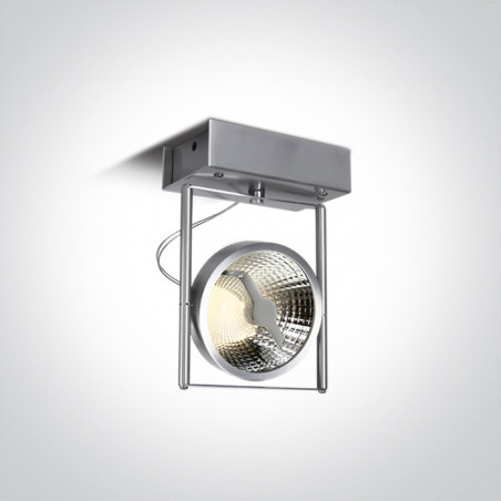 62110A/AL aluminiowa oprawa sufitowa z oprawką GU10 R111 75W