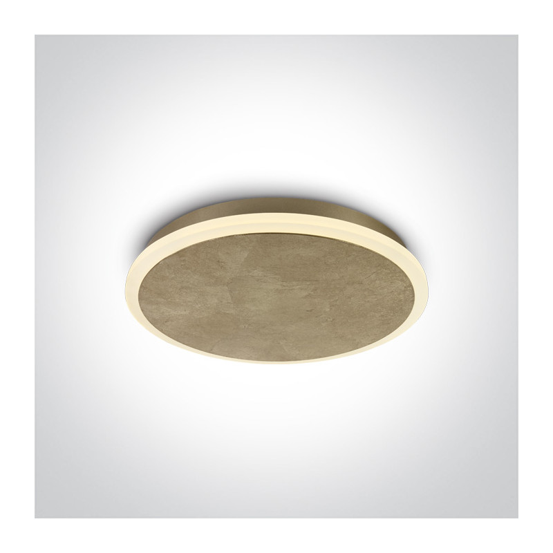 62112/BS/W mosiężny plafon LED 12W 230V 3000K nieściemnialny zasilacz LED w zestawie