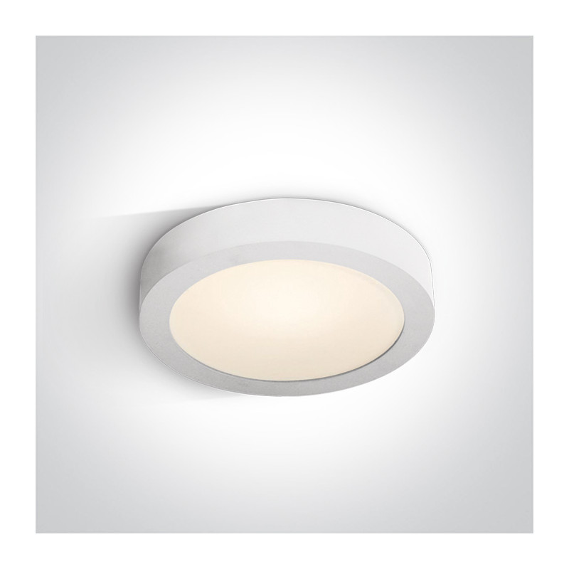 62115F/W/W biały plafon LED IP40 3000K 16W nieściemnialny zasilacz LED w zestawie