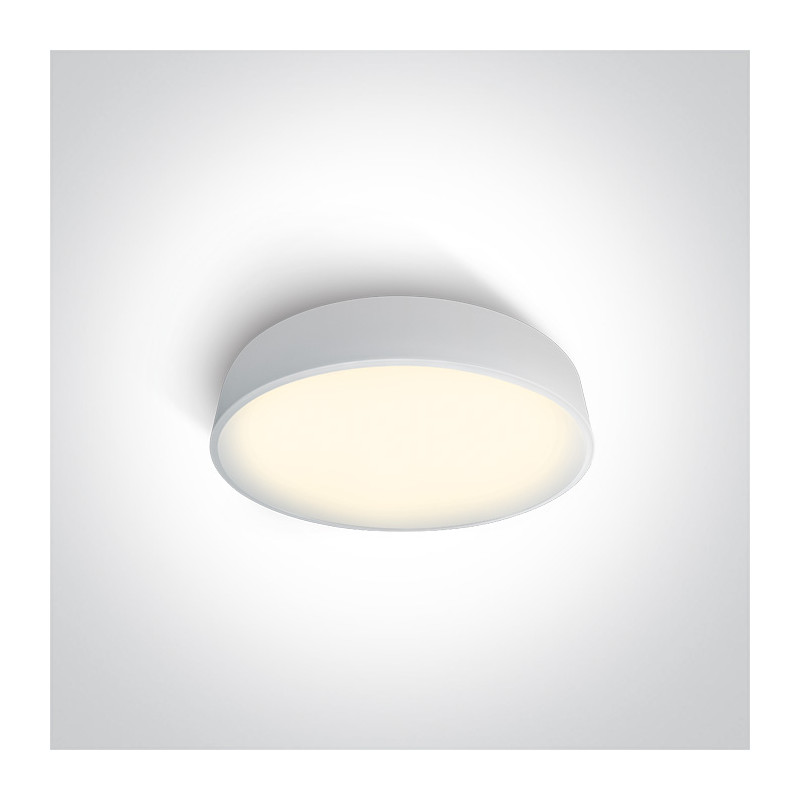 62118D/W/W biały plafon LED 3000K 18W nieściemnialny zasilacz LED w komplecie