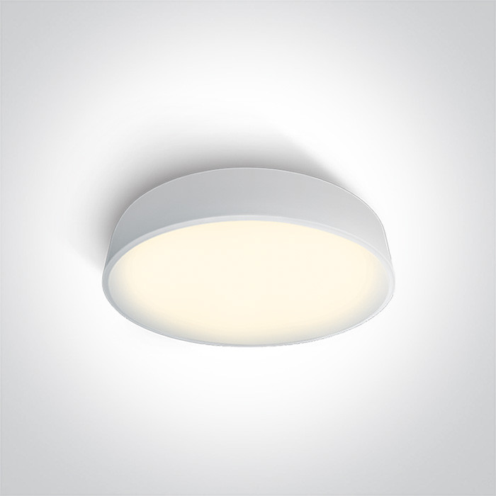 62125D/W/W biały plafon LED 3000K 25W nieściemnialny zasilacz LED w komplecie