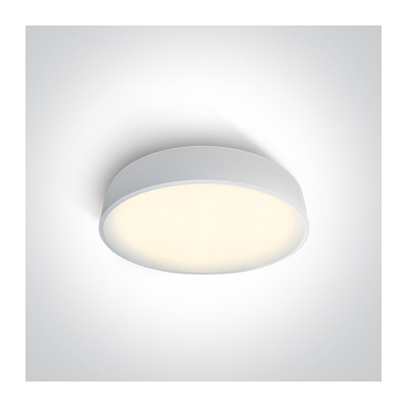 62125D/W/W biały plafon LED 3000K 25W nieściemnialny zasilacz LED w komplecie