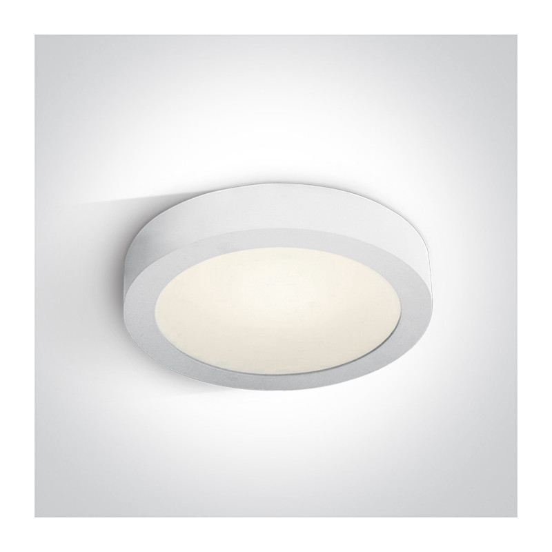 62130F/W/C biały plafon LED IP40 4000K 30W nieściemnialny zasilacz LED w komplecie